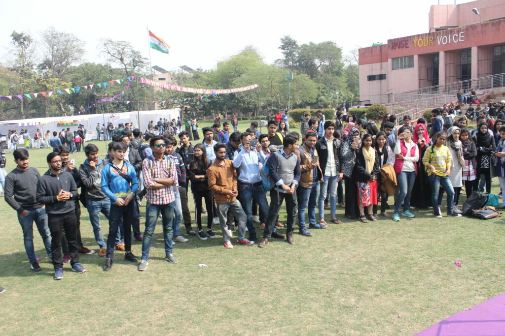 Gathering at Jamia Millia Islamia on occasion of Raise Your Voice, Women Literature Festival