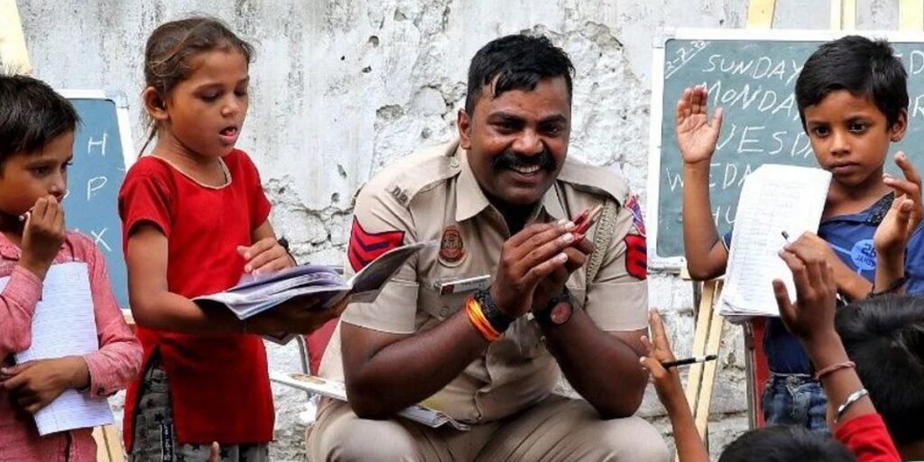 Constable Than Singh: The guide of migrated slum kids